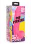 Pop Peckers Dildo With Balls 8.25in - Pink